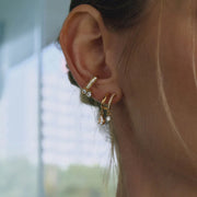 cubic zirconia earrings gold
