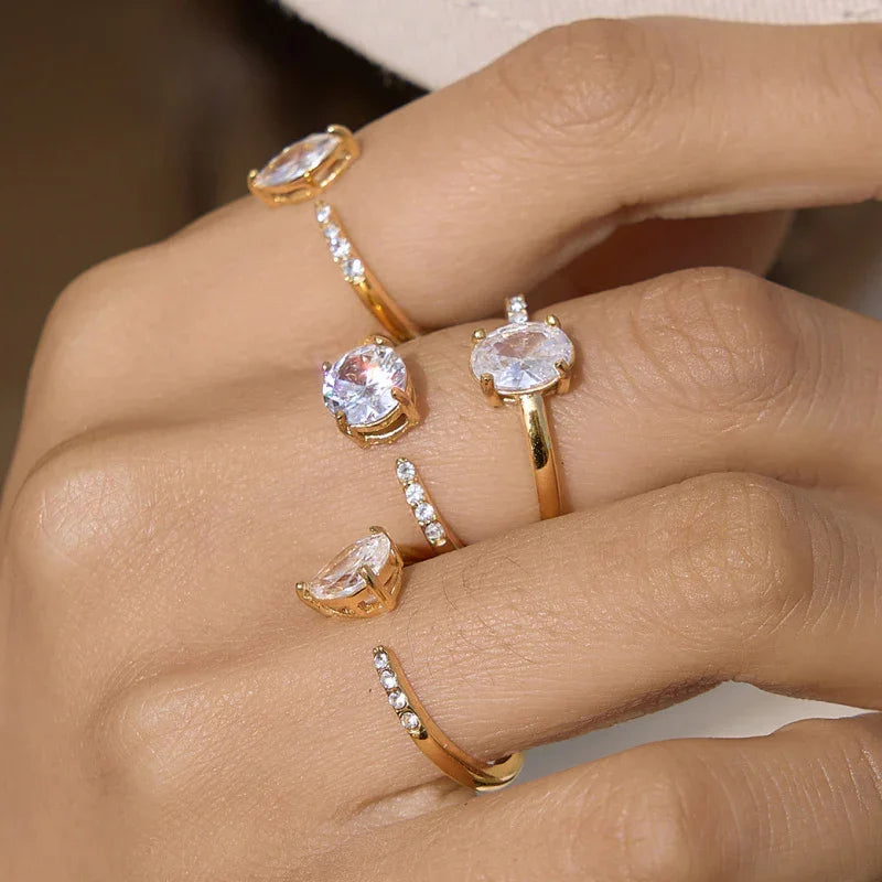 cubic zirconia rings