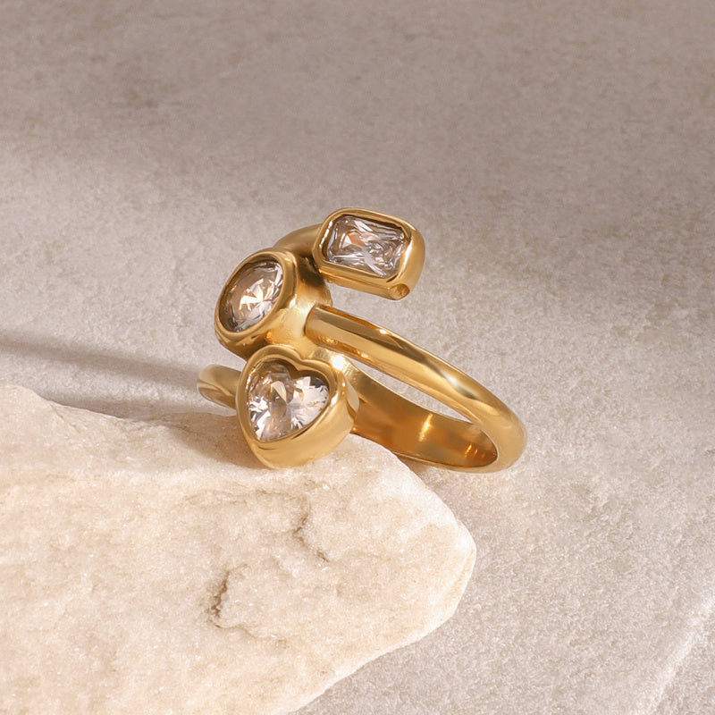 cubic zirconia rings women