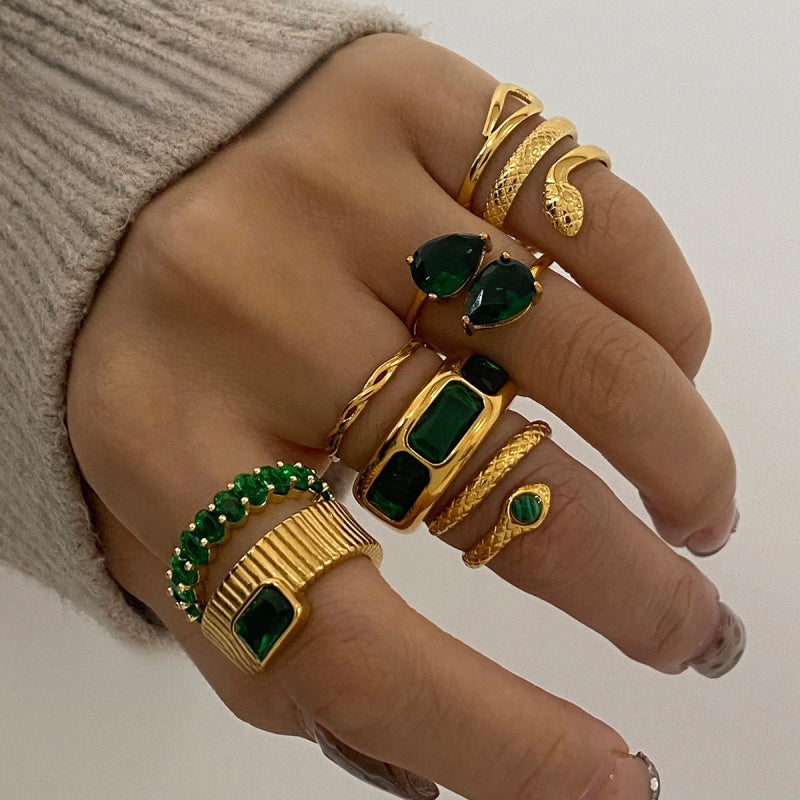cubic zirconia stacking rings