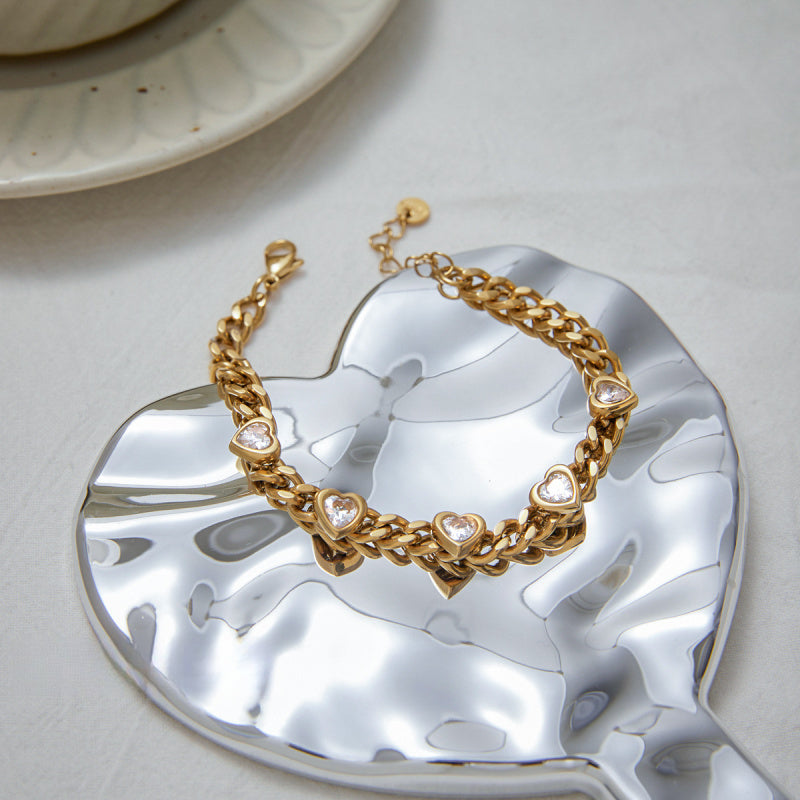 cubic zirconia tennis bracelet
