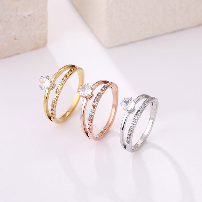 cubic zirconia wedding rings