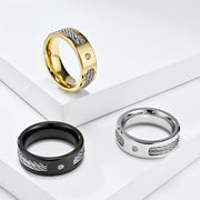 custom engraved stainless steel rings