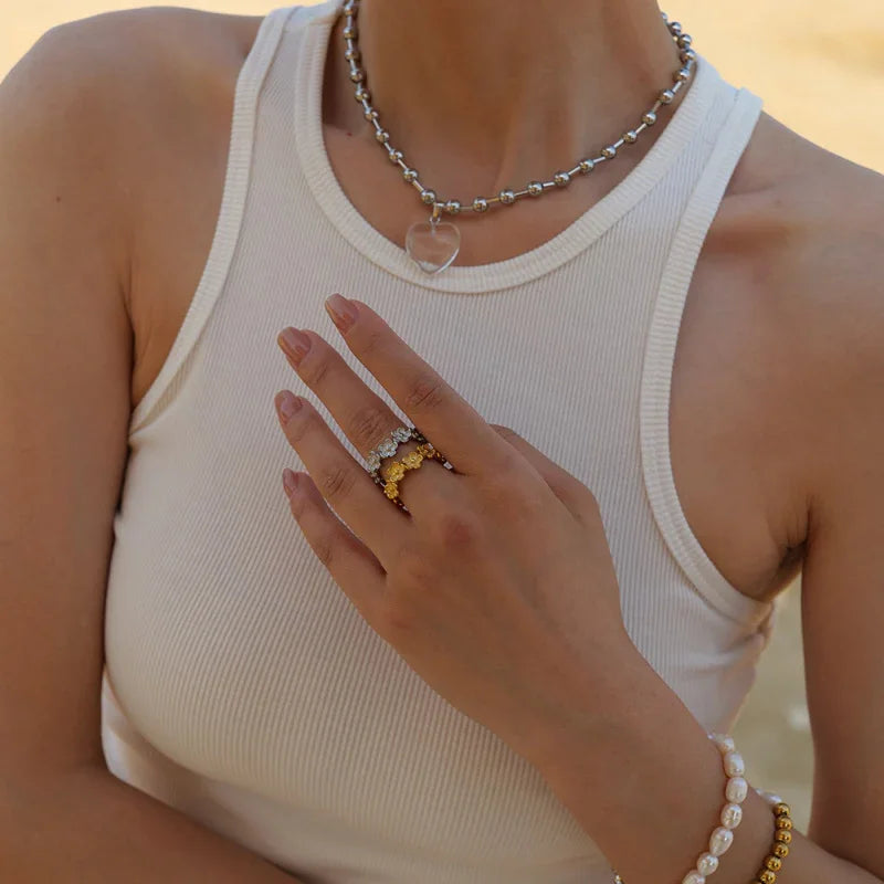 cute flower rings