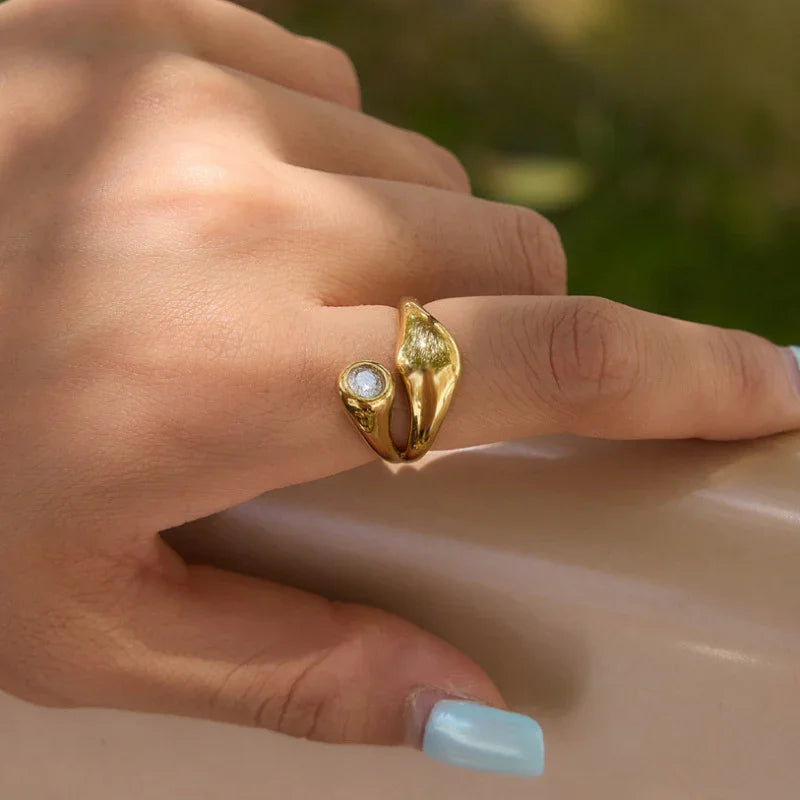 cz band ring