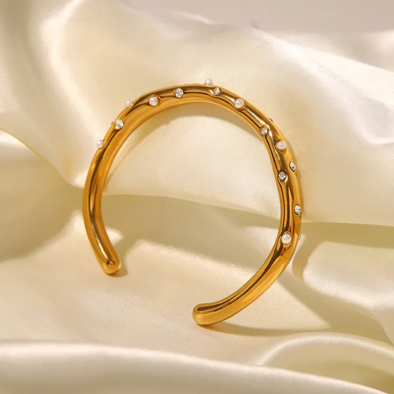 cz bracelet gold
