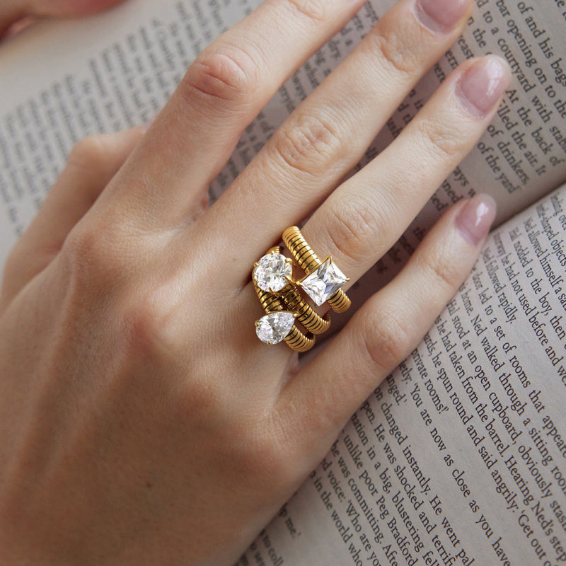 cz bridal rings
