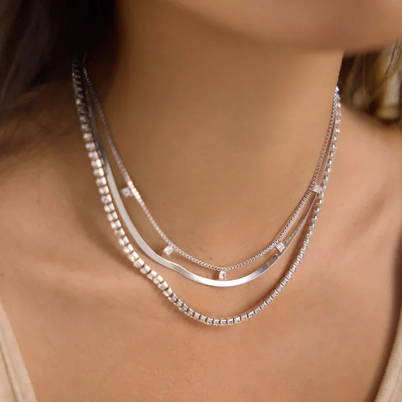 cz chain necklace