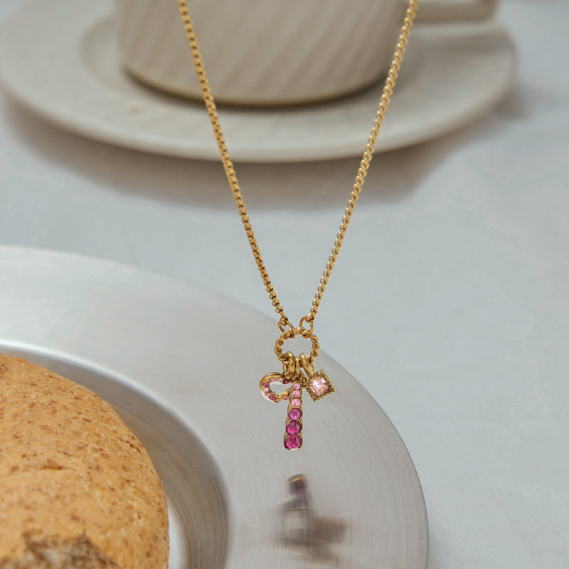 cz cross pendant necklace