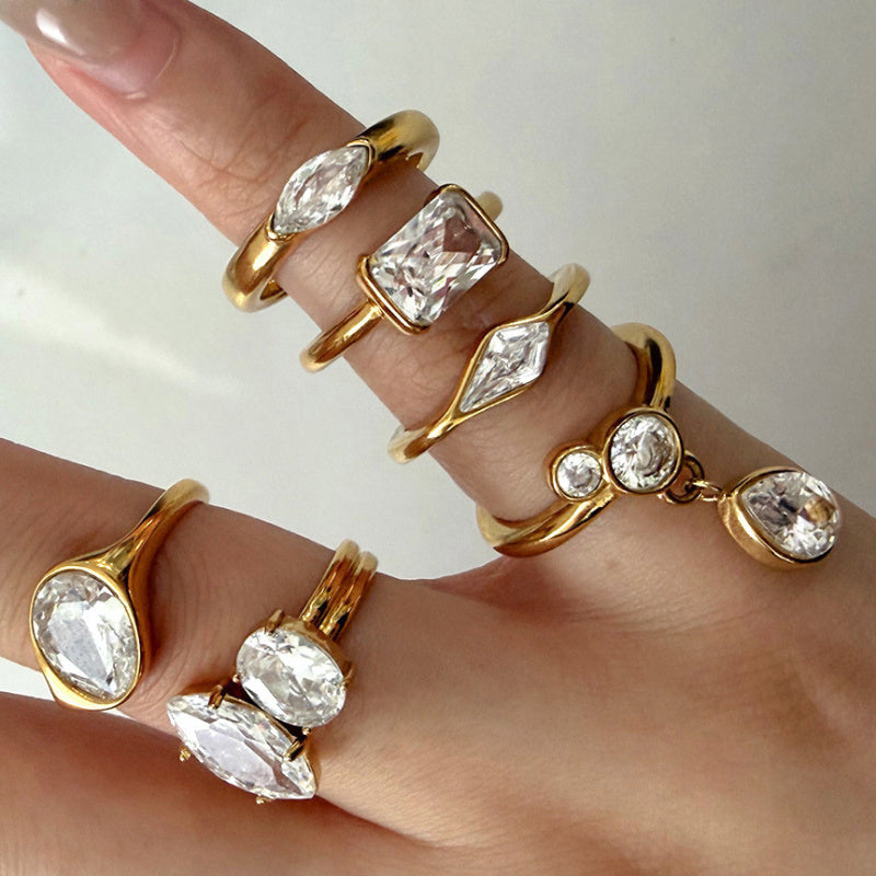 cz diamond engagement rings