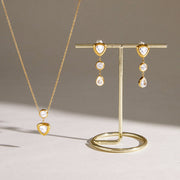 cz necklace and earring sets