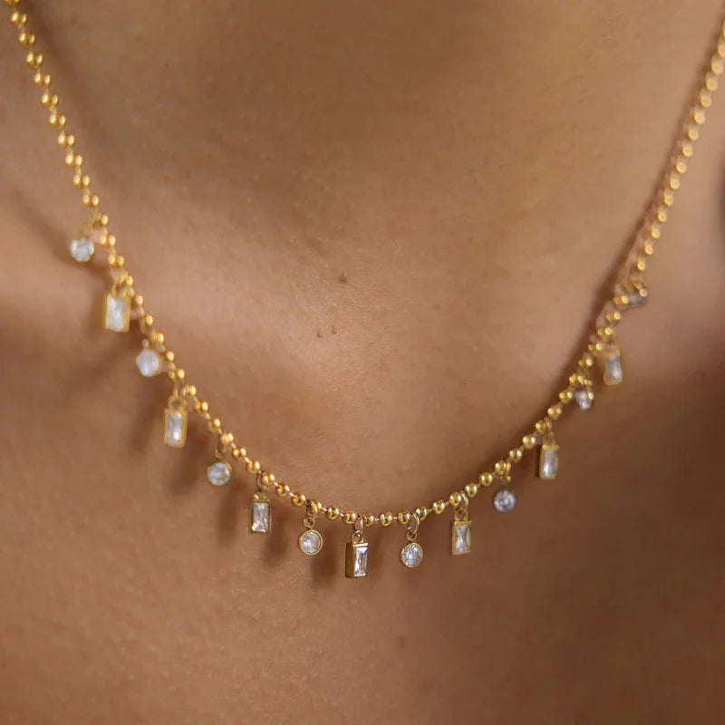 cz necklaces for women