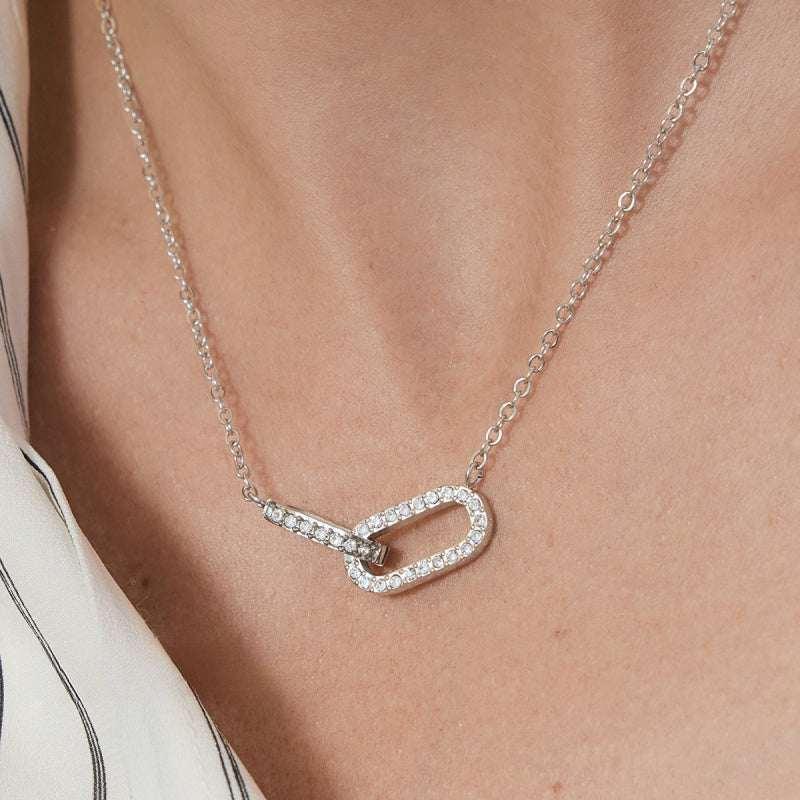cz pave heart necklace
