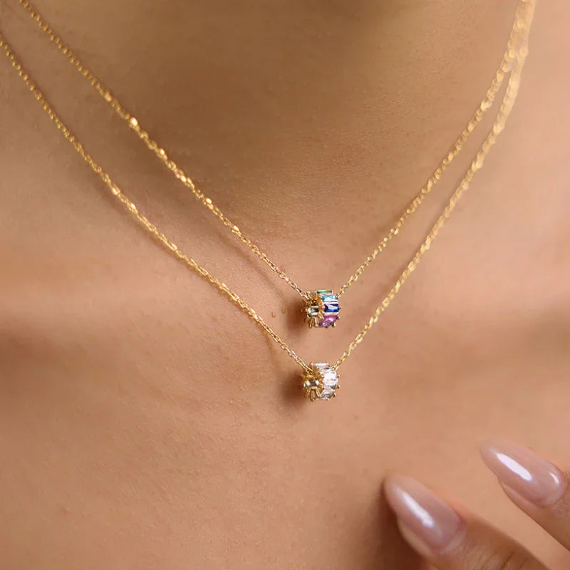 cz pendant necklace