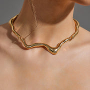 dainty gold chokers