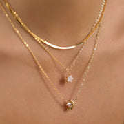 dainty tennis necklace