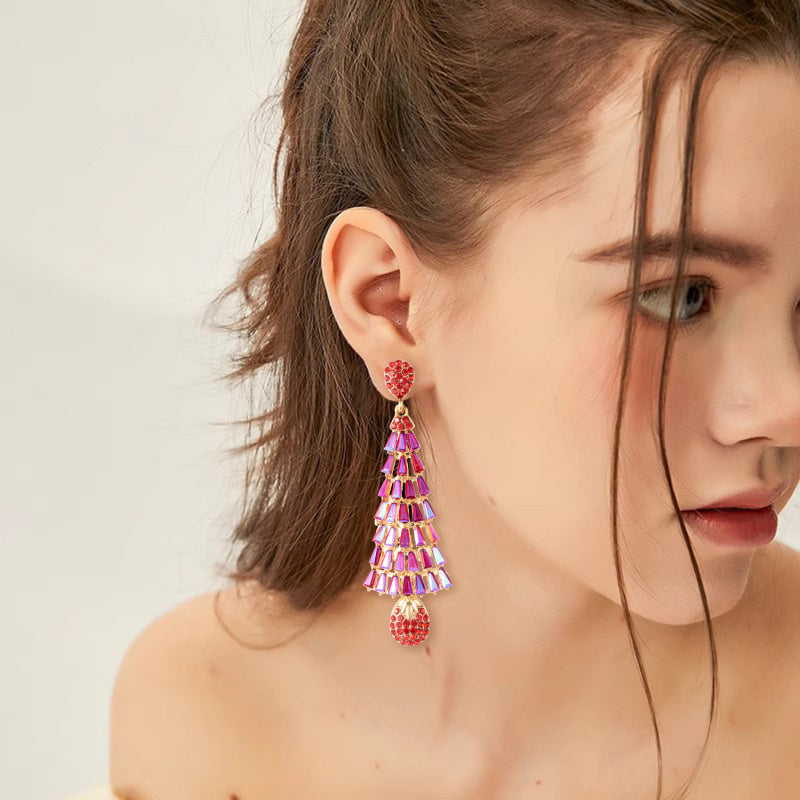 dangle christmas earrings