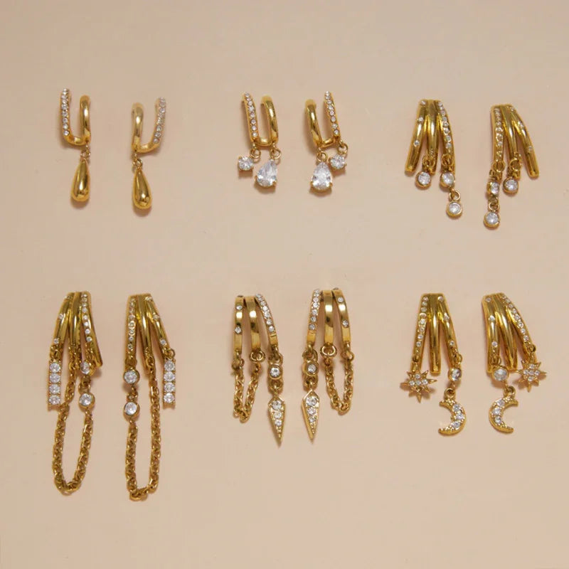 dangle earrings.