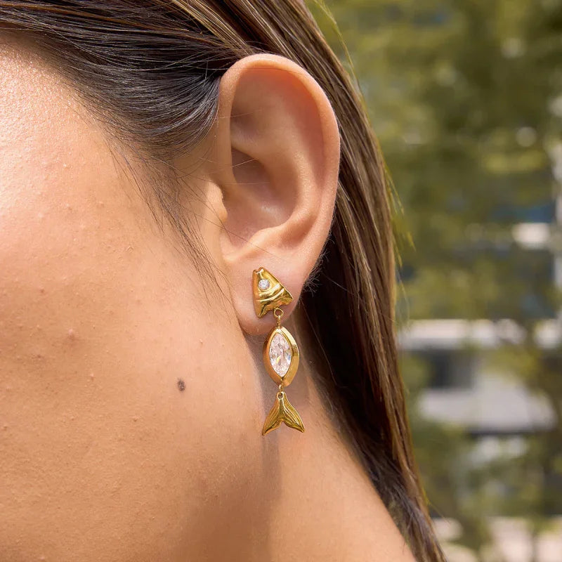 dangly earrings