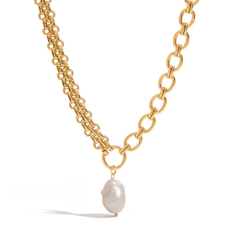 faux pearl necklaces