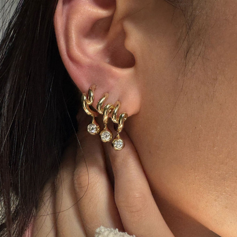 designer hoop earrings