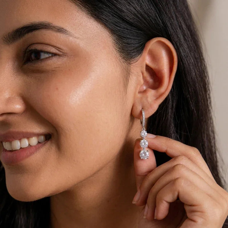 diamond earrings diamond