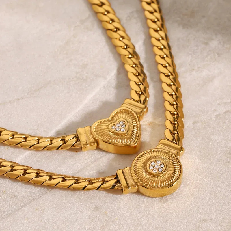 diamond heart necklace