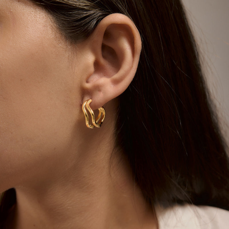 drop and linear earrings