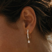 drop hoop earrings
