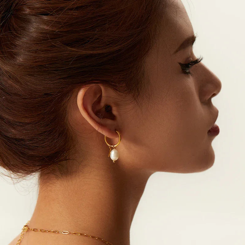 earrings hoops steel stars
