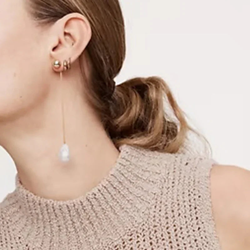 earrings pearl drop