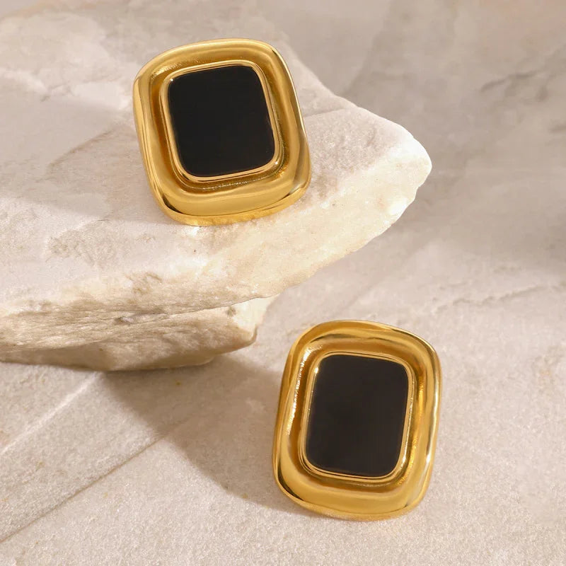 earrings women black elegant