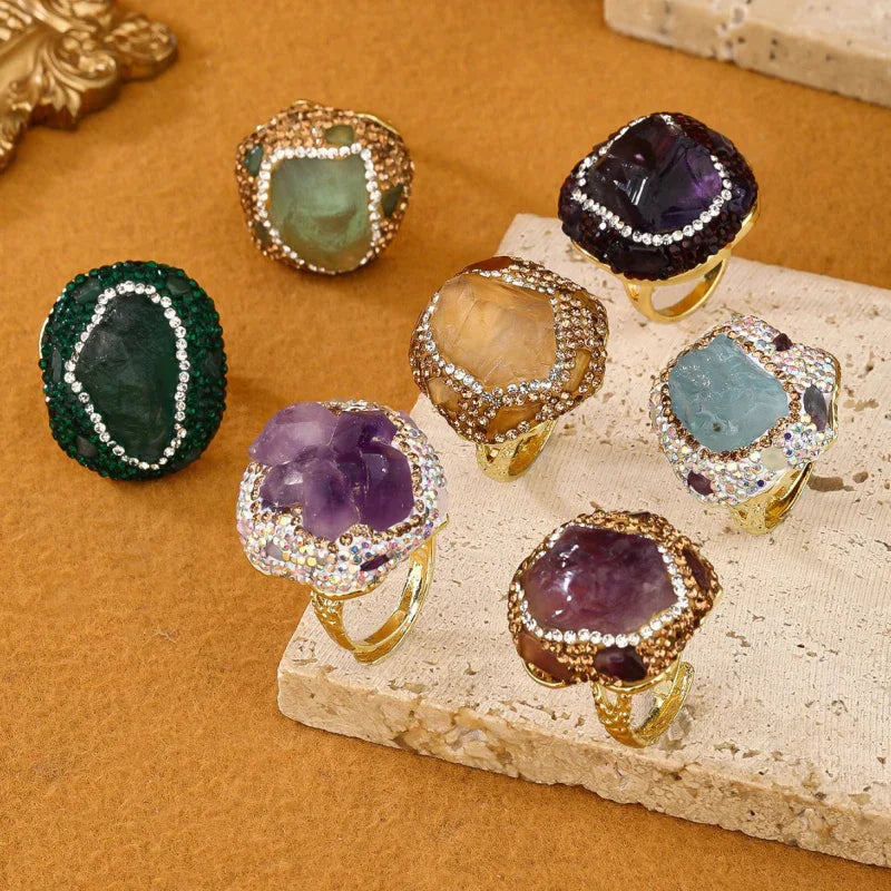 engagement rings with colored gemstones