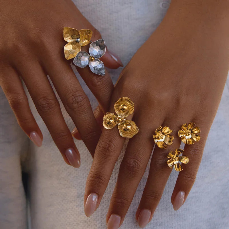 fancy gold ring design for girls