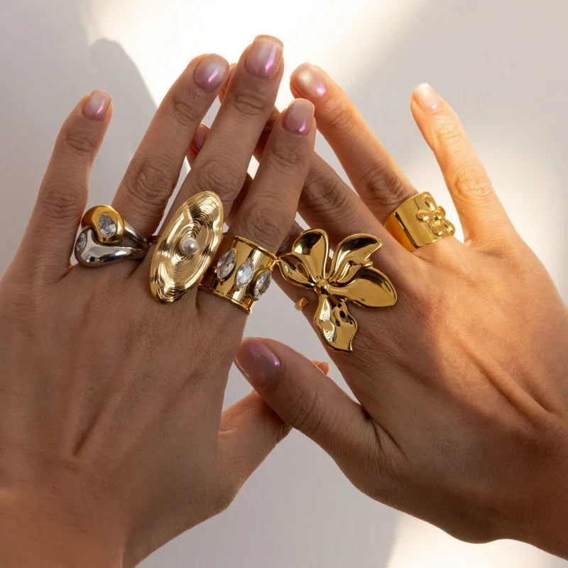 flower jewellery ring