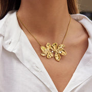 flower shape necklace