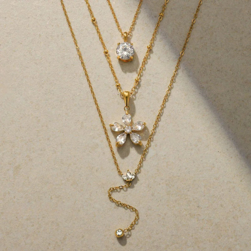 flower statement necklace