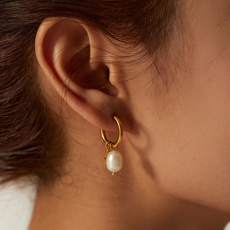 freshwater pearl earrings