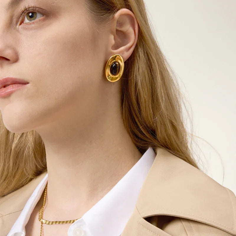 gem earrings