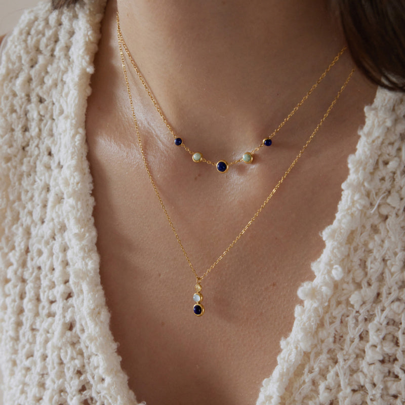 gemstone bead necklace