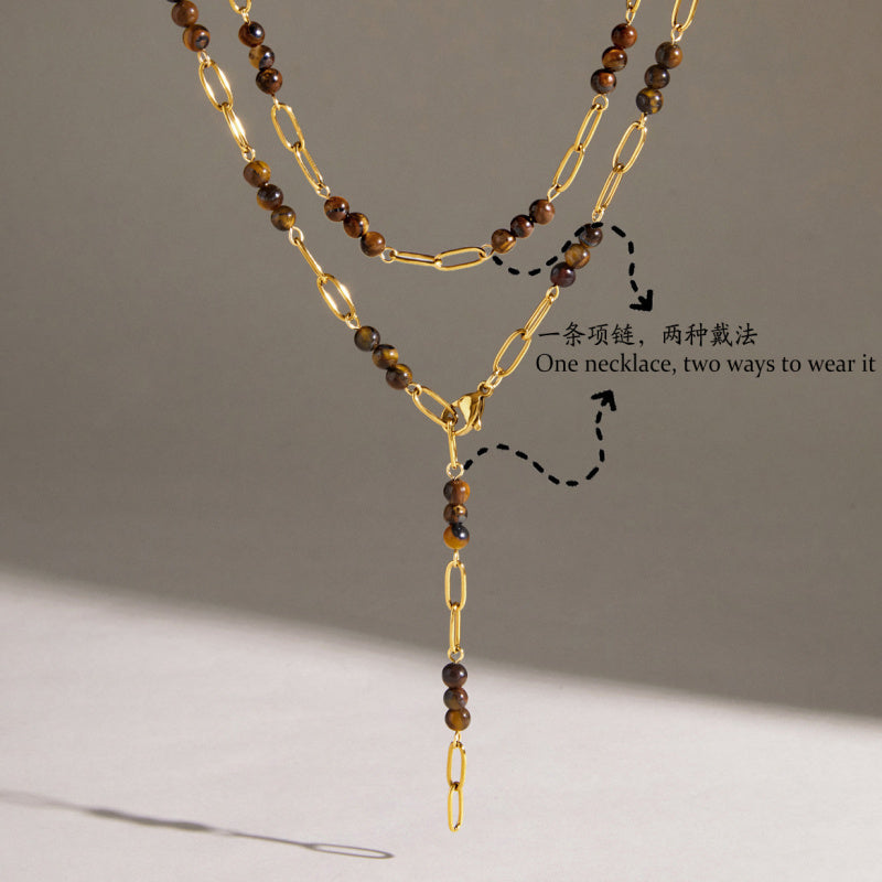 gemstone bead necklaces