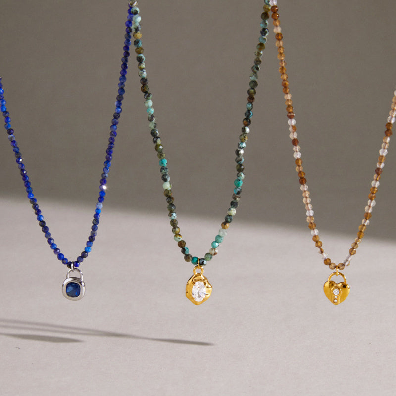 gemstone holder necklace