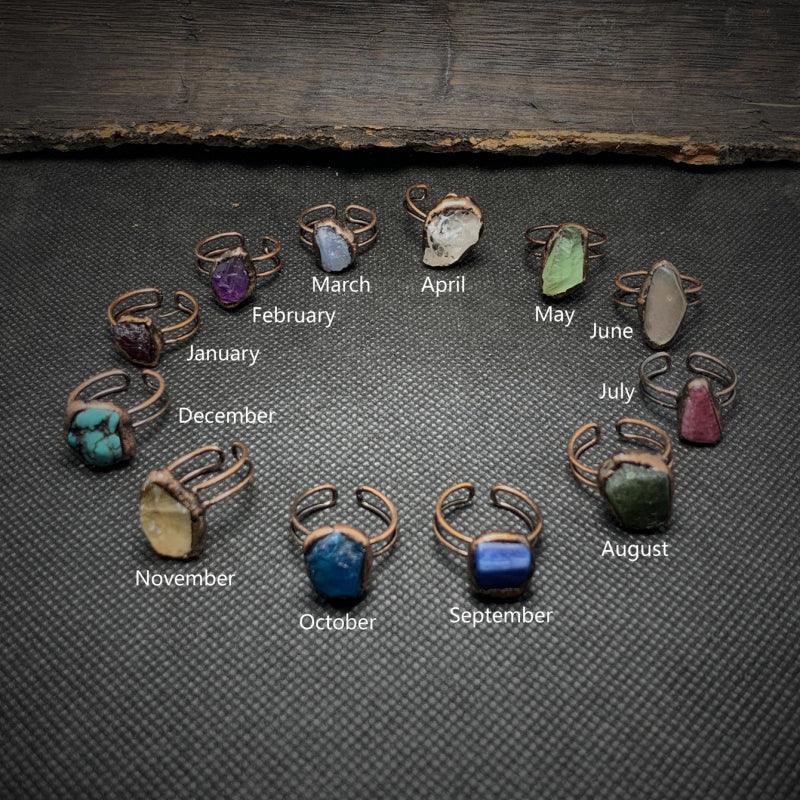 gemstone pinky ring