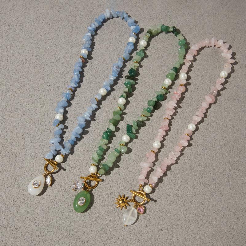 gemstone statement necklace