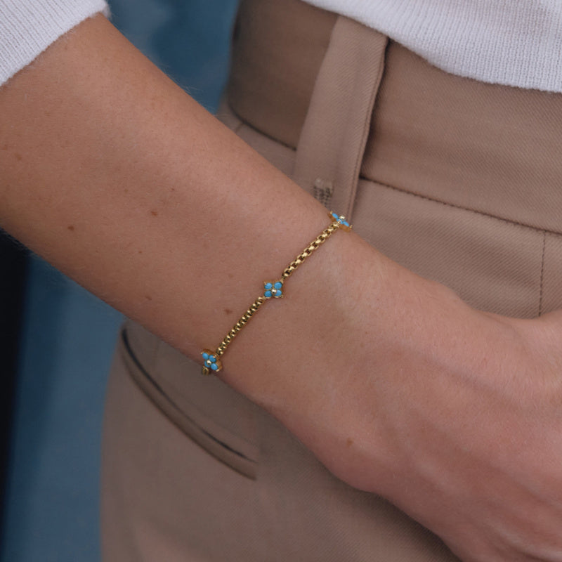 gold clover bracelet