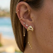 gold dangle earrings for women