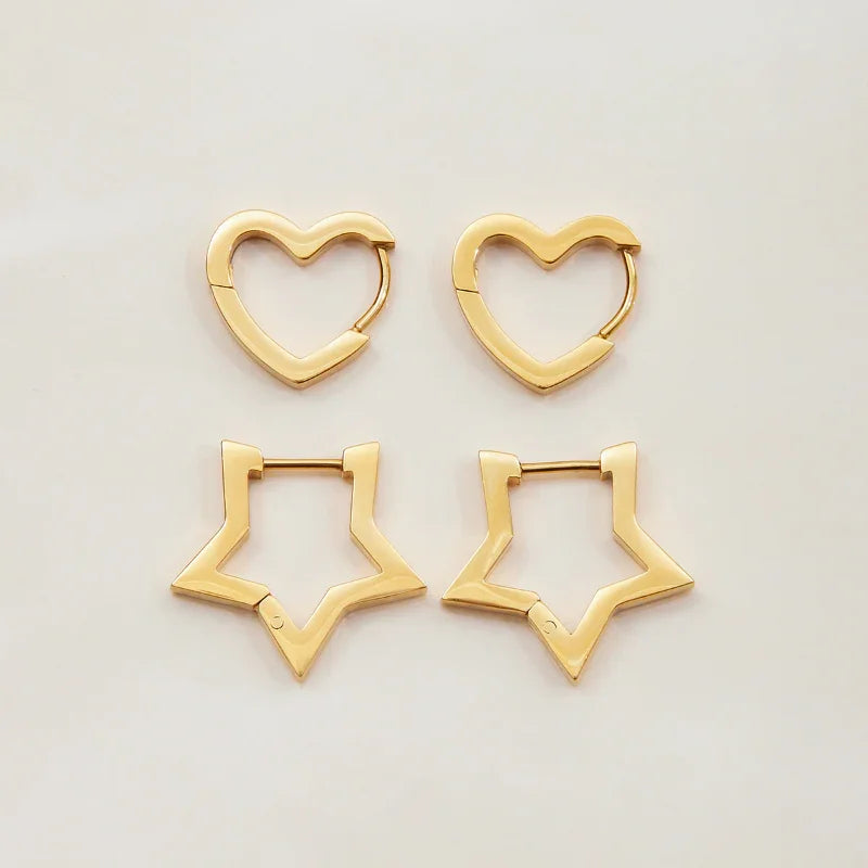 gold earrings