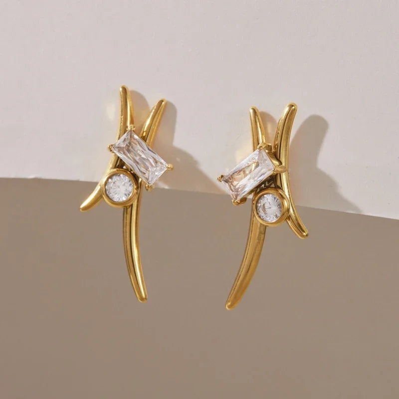 gold earrings studs