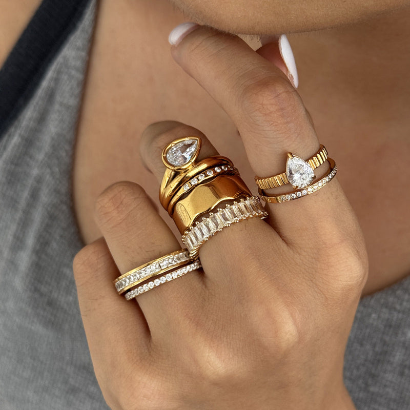 gold eye ring for girl