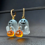 gold halloween earrings